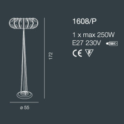 Торшер Bellart Moon 1608/P 05/P05