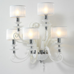 Бра Euroluce Alicante A5 silver White SHADE