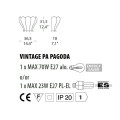 Настенный светильник Evi Style Vintage PA Pagoda NE ES0240PA04NE