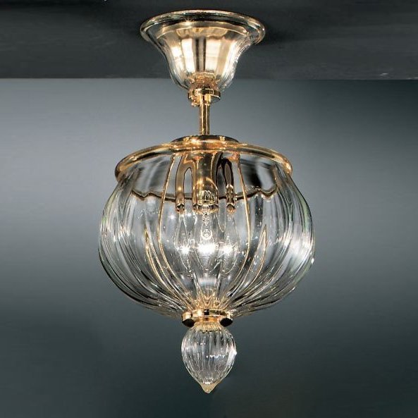 Потолочный светильник Vetri Lamp 1035/25 Cristallo/Ambra