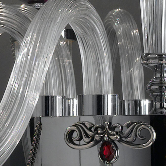 Люстра Euroluce Julienne L8 chrome Clear