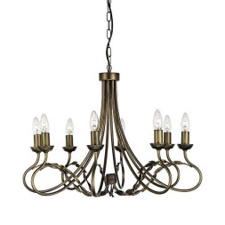 Люстра Elstead Lighting Olivia OV8 BLK/GOLD