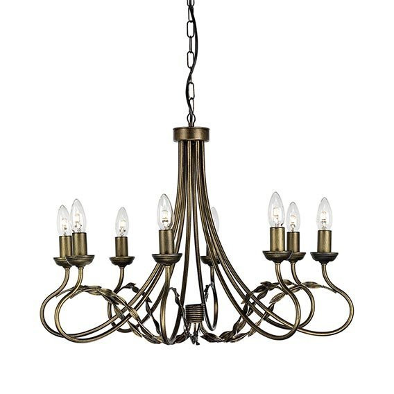 Люстра Elstead Lighting Olivia OV8 BLK/GOLD