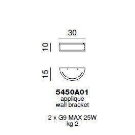 Настенный светильник Beby Group Diadema 5450A01 Chrome Lemon Ice