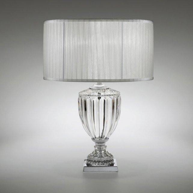 Настольный светильник Italamp 8075/P Transp. / NK / Ivory shade