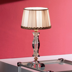 Настольная лампа Euroluce Midha Alicante LP1 Gold Clear