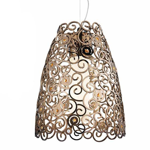 Подвесной светильник IDL Crystal marine 492/1SG bronza TOPAZ SW