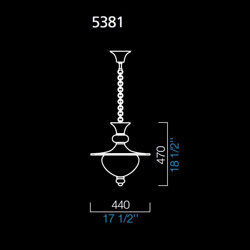 Подвесной светильник Barovier&amp;Toso Fanali veneziani 5381/DO