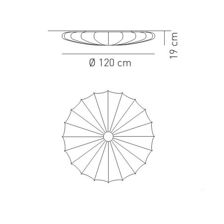 Настенно-потолочный светильник Axo Light Muse PL MUS 120 Viola PLMUS120VIXXE27