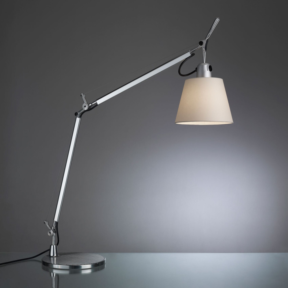 Настольная лампа Artemide Tolomeo basculante tavolo parchment 180 0947010A + A004030