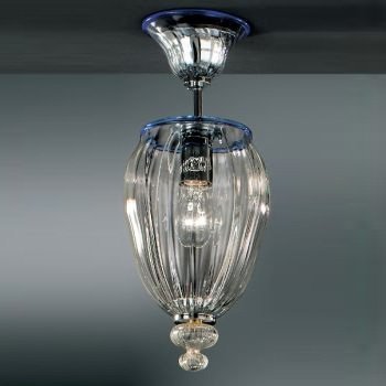 Потолочный светильник Vetri Lamp 1036/22 Cristallo/Blu
