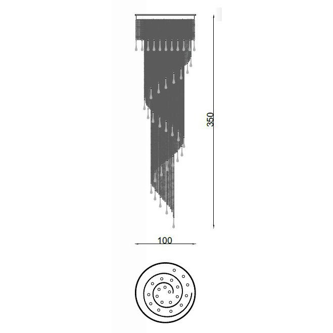 Потолочный светильник IlParalume MARINA 5530 2017/BR/SP