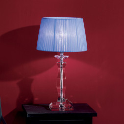 Настольная лампа Euroluce Arcobaleno LP1 Silver Clear Blue