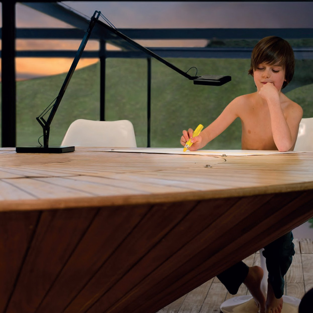 Настольная лампа Flos Kelvin LED Base Shiny black F3311030