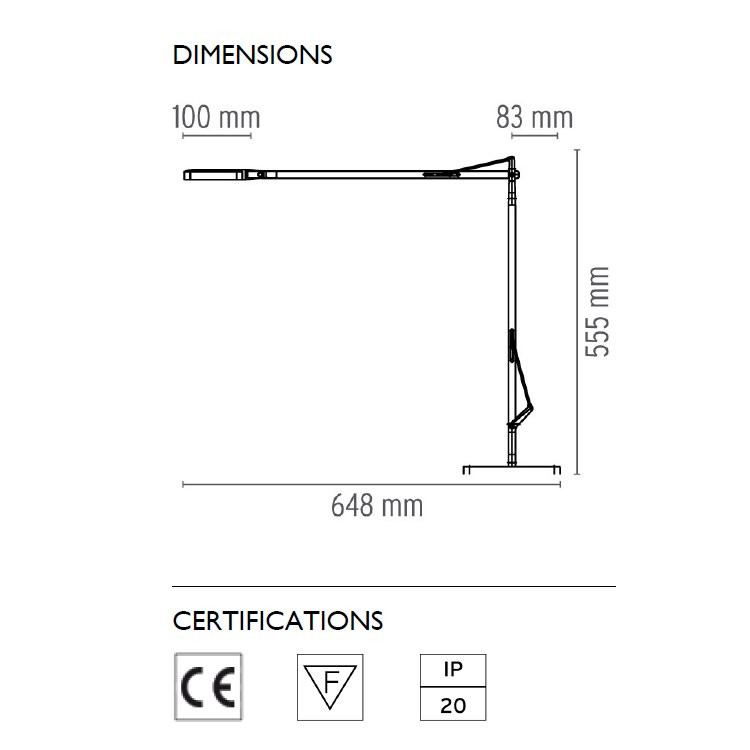 Настольная лампа Flos Kelvin LED Base Shiny black F3311030