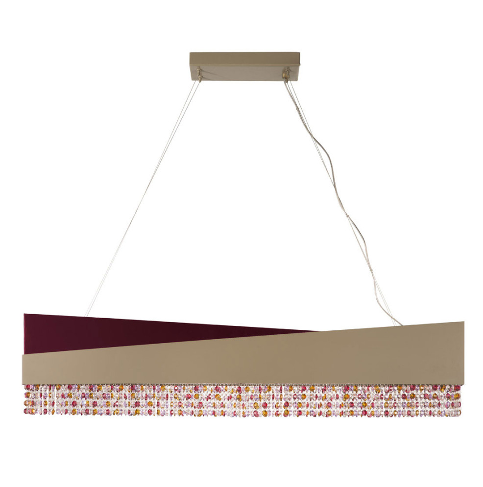 Подвесной светильник Euroluce Horizon lux 100 Bordeaux/Gray Sw