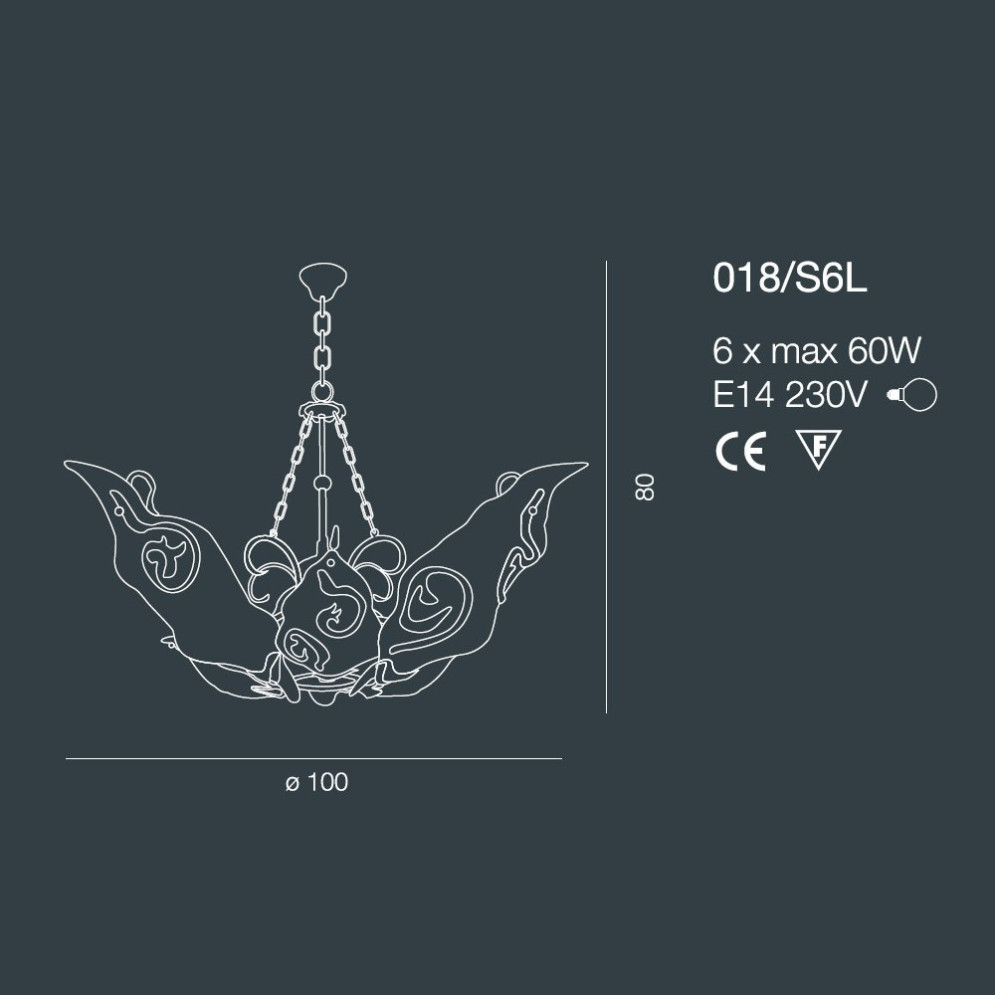 Люстра Bellart Sirio 018/S6L 10/V10