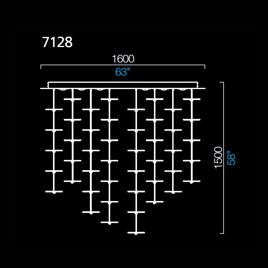 Каскад Barovier&amp;Toso Exagon 7128/CC