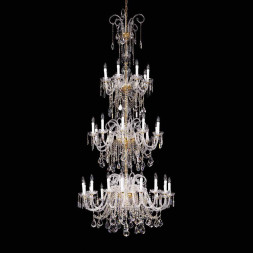 Люстра Beby Group Crystal 7300/16+10+8 Light Gold CUT CRYSTAL