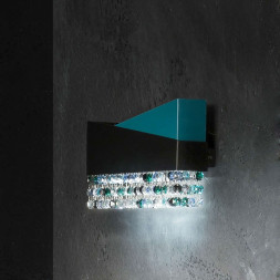 Настенный светильник Euroluce Horizon lux 30AP Black/Teal Sw