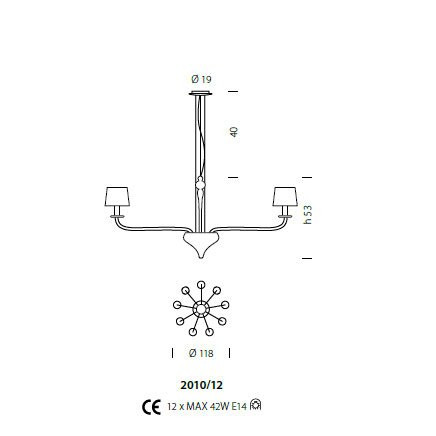 Люстра Sylcom Sahara 2010/12 NE