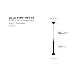 Подвесной светильник Ilfari Sweet Symphony H1 12810