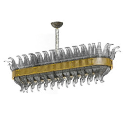 Подвесной светильник Beby Group Milano Deco 8030B05 Light gold Smoked Glass