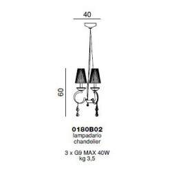 Люстра Beby Group Prestige 0180B02 Chrome 024 Half Cut Plaque