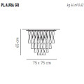 Потолочный светильник Axo Light Aura PL AURA GR BI PLAURAGRBCCRE27