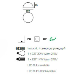 Садово-парковый фонарь Linea Light Ohps! 15380