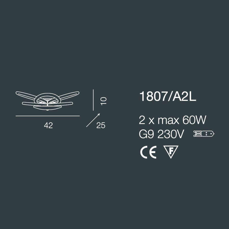 Настенный светильник Bellart Flair 1807/A2L 05/V01
