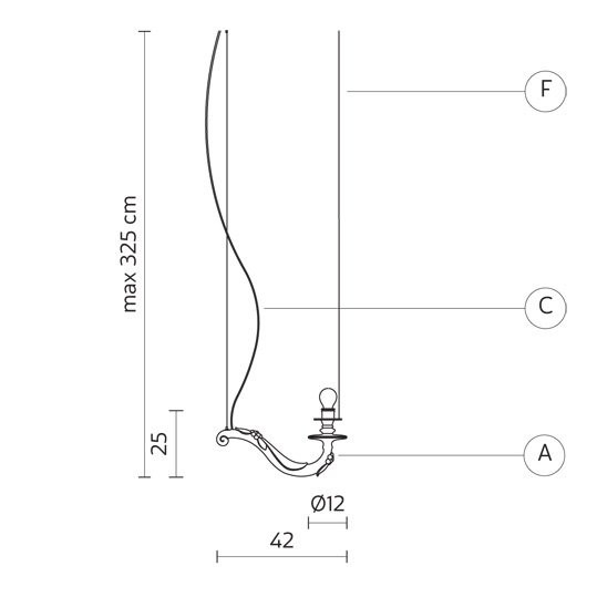 Подвесной светильник Karman Deja vu nu SE117 1B INT