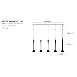 Подвесной светильник Ilfari Sweet Symphony H5 12830