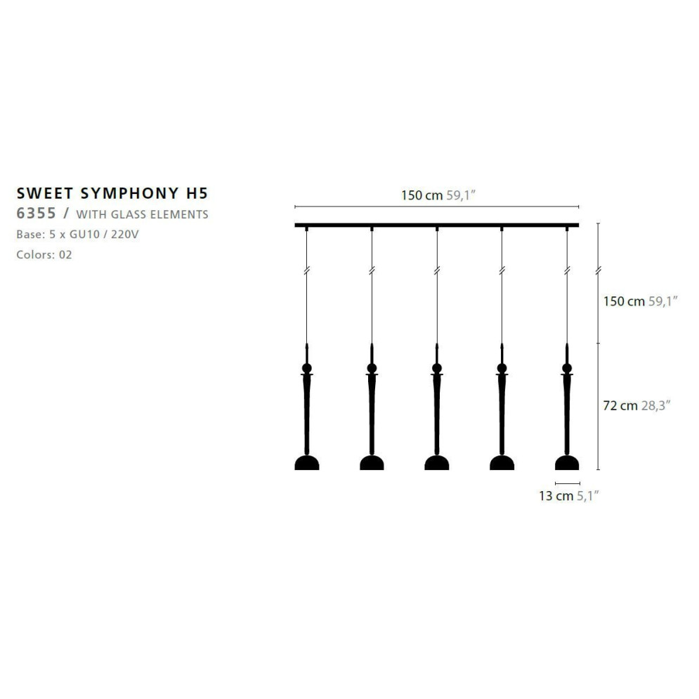 Подвесной светильник Ilfari Sweet Symphony H5 12830