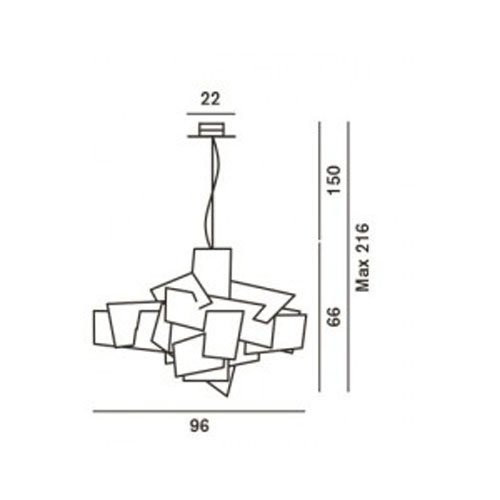 Подвесной светильник Foscarini Big Bang 151007L 63