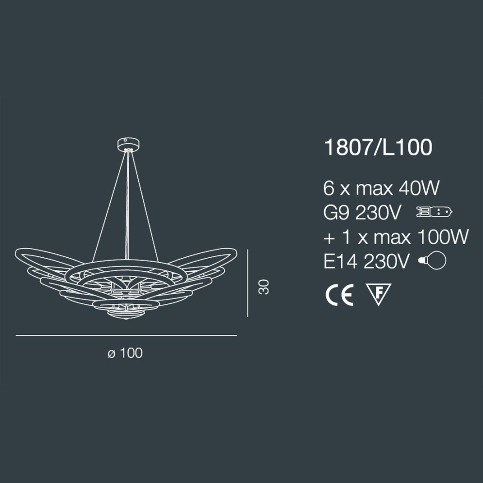 Подвесной светильник Bellart Flair 1807/L100 05/V01
