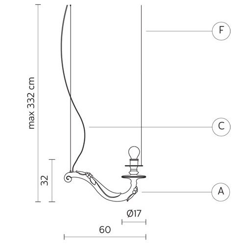 Подвесной светильник Karman Deja vu nu SE117 2B INT
