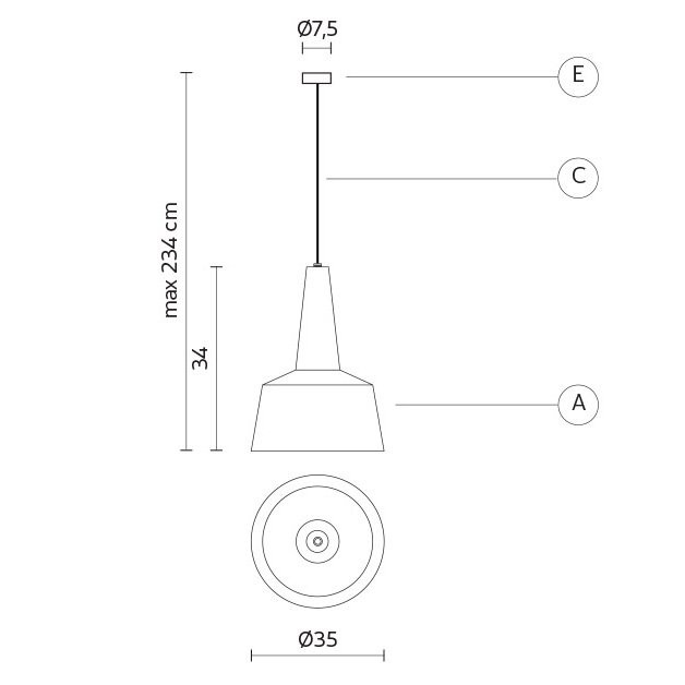 Подвесной светильник Karman Settenani collection SE681N1