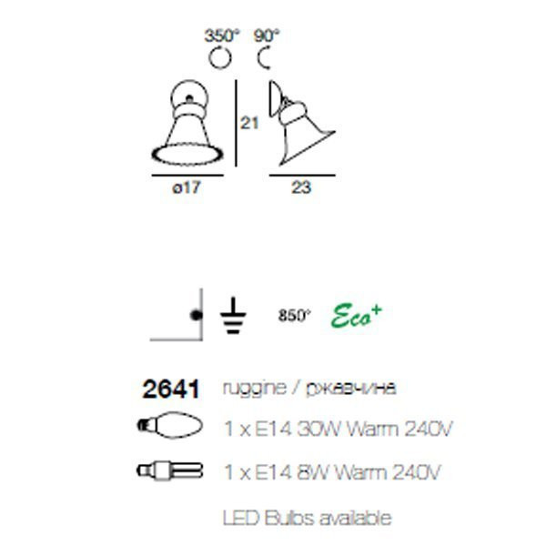 Бра Linea Light Classic collection 2641