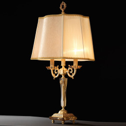 Настольная лампа Euroluce Ermes LG2 gold Amber