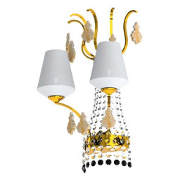 Бра Beby Group Charming beauty 0250A02 Gold White White gold leaf