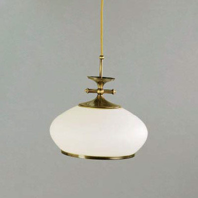 Подвесной светильник Orion HL 6-1270 Patina-Kabel/386 opal-Patina