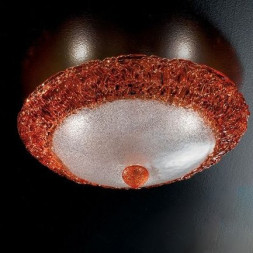 Настенно-потолочный светильник Vetri Lamp 998/38 Arancio/Cristallo