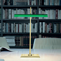 Настольная лампа Flos Goldman Brass/Green F3440044