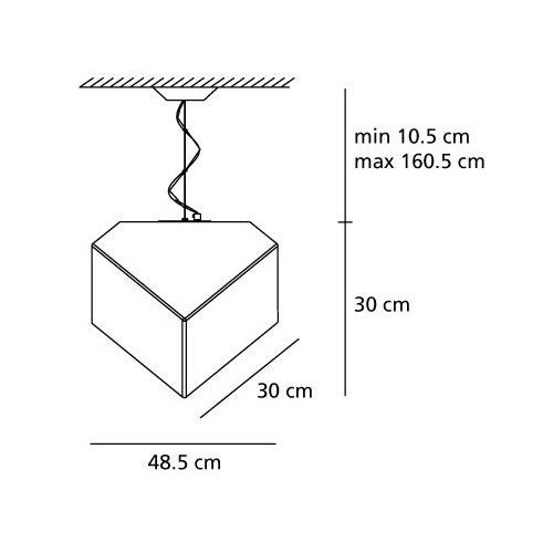 Подвесной светильник Artemide Edge sospensione 30 1294010A