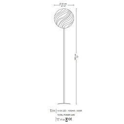 Торшер La Murrina Ganimede T LED 35 DD-3S