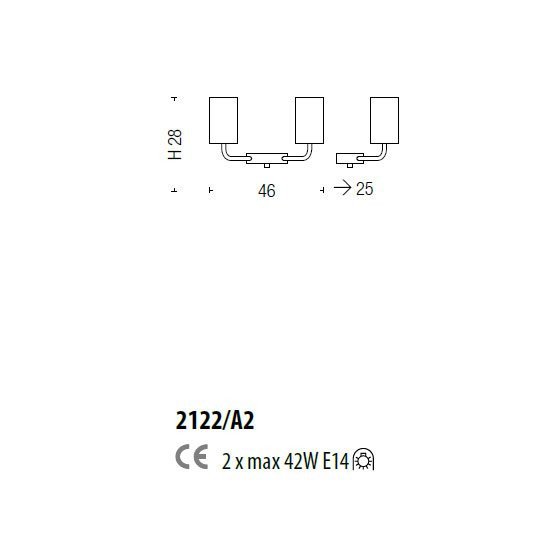 Бра Sylcom Can Can 2122/A2 FU