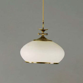 Подвесной светильник Orion HL 6-1271 Patina-Kabel/387 opal-Patina