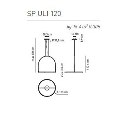 Подвесной светильник Axo Light U-Light SP ULI 120 LED AN XX