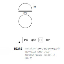 Садово-парковый фонарь Linea Light Ohps! 15385